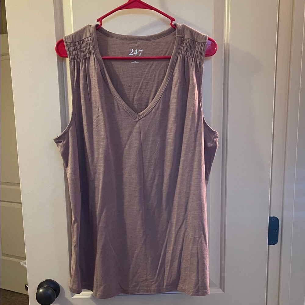 Maurices Mauve Sleeveless V-Neck Top